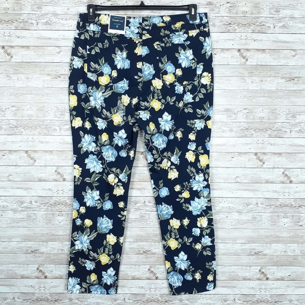 Charter Club Pants Sz 18 Floral Straight Leg 144 - Picture 4 of 8